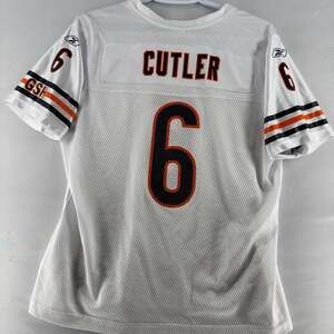 0899 Reebok Chicago Bears Jay Cutler #6 White NFL On-Field Womens Jersey
